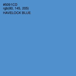 #5091CD - Havelock Blue Color Image